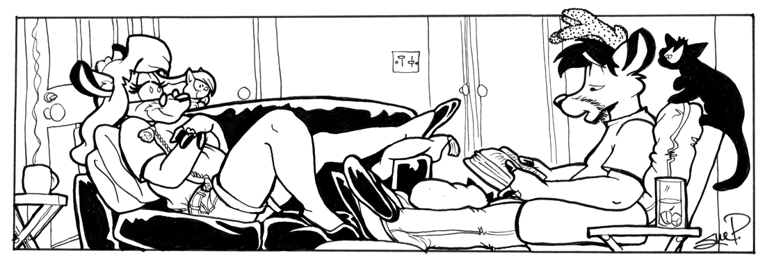 Strip for 2003-07-02 - ** If you can read this, you're literate! **