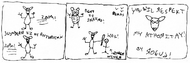 Strip for 2003-07-17 - ** Ah'm'unna kick you inna NUTS! **
