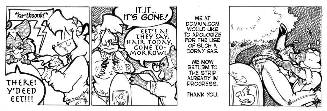 Strip for 2003-10-27 - ** Well, Locks of Love DOES raise hair...! **