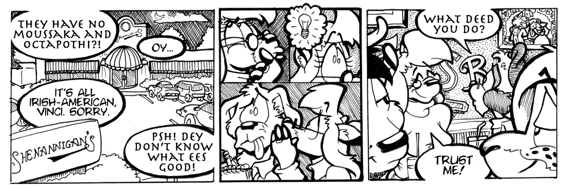 Strip for 2004-03-09 - ** When cultures collide! **