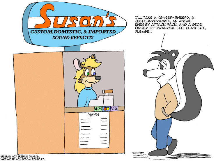 Strip for 2004-05-26 - ** Hmm! Not a bad business venture idea for a cartoonist! **