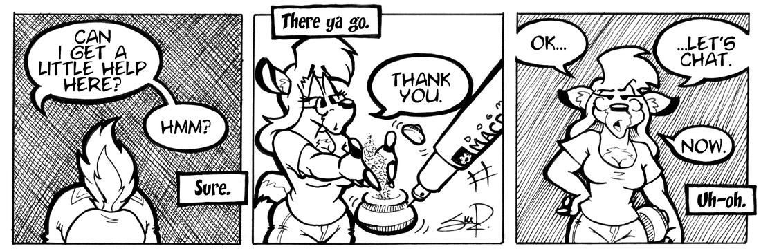 Strip for 2004-08-11 - ** The boogers hit the fan. **
