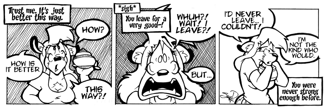 Strip for 2004-08-13 - ** I own a black cat. Why should today be any different? **