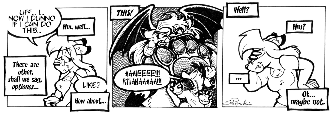 Strip for 2004-08-24 - ** Eric could make a quite an impression with THIS ending! **