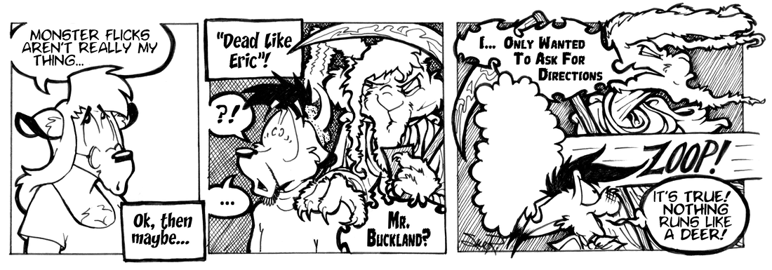 Strip for 2004-08-30 - ** Kinda JUMPY, isn't he, Momma! **