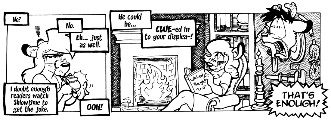 Strip for 2004-09-01 - ** A Clue!  A Clue!  ...Gesundheit. **