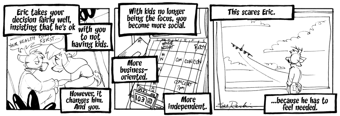 Strip for 2004-10-18 - ** Swooping changes. **
