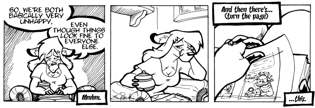 Strip for 2004-10-27 - ** Better to draw one, than jump to one. **