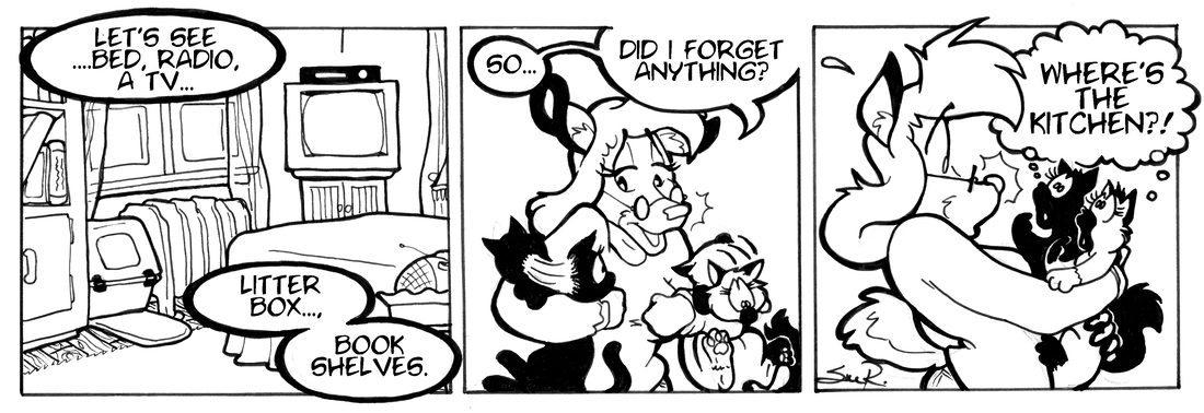 Strip for 2005-01-07 - ** Cats have priorities! **