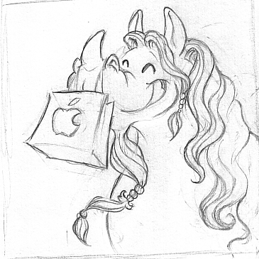 Strip for 2006-01-19 - ** Nummy Apple! **