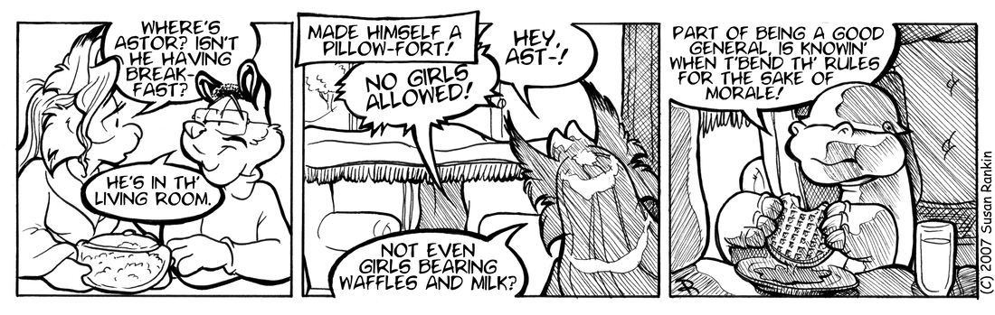 Strip for 2007-06-28 - ** Mmm...waffles... **