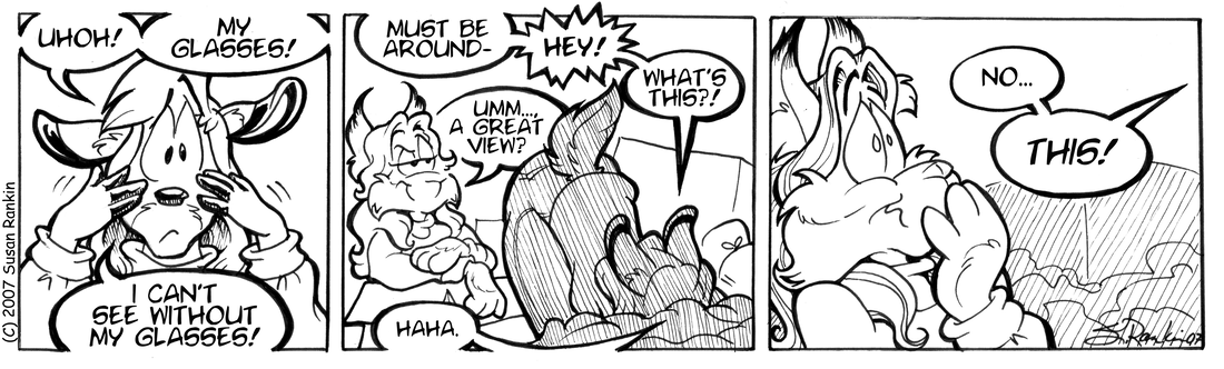 Strip for 2007-08-14 - ** Lisa!  Naughty! **